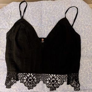 FP One Geo Lace Bralette Black